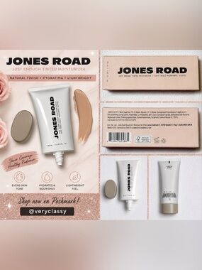 Jones Road Just Enough Tinted Moisturizer Alabaster Full Size 50ml New in Box 📦
